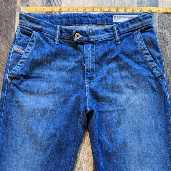 Diesel Flairlegg Blue Jeans 32 Flare Stretch Denim - Picture 6 of 6